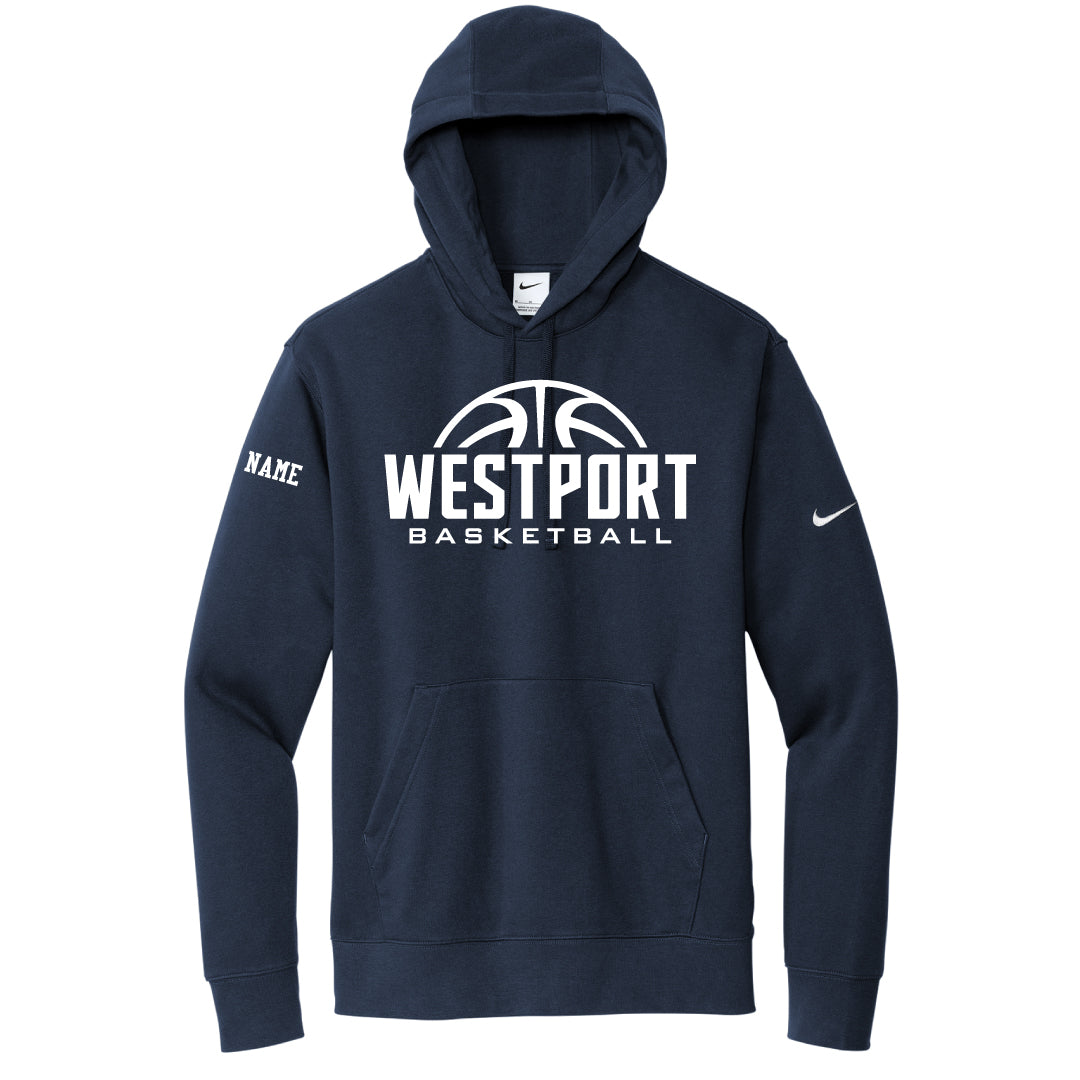 Westport Basketball Nike Hooded Sweatshirt Logowear Westport Basketball WESTPORT Navy Ladies S