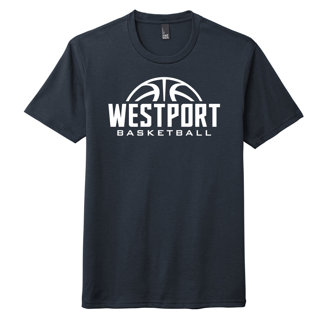 Westport Basketball Tri Blend Tee Logowear Westport Basketball