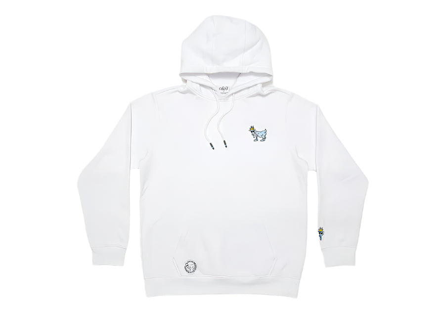 Goat USA Adult Hooded Sweatshirt Apparel Goat USA White Adult XSmall 