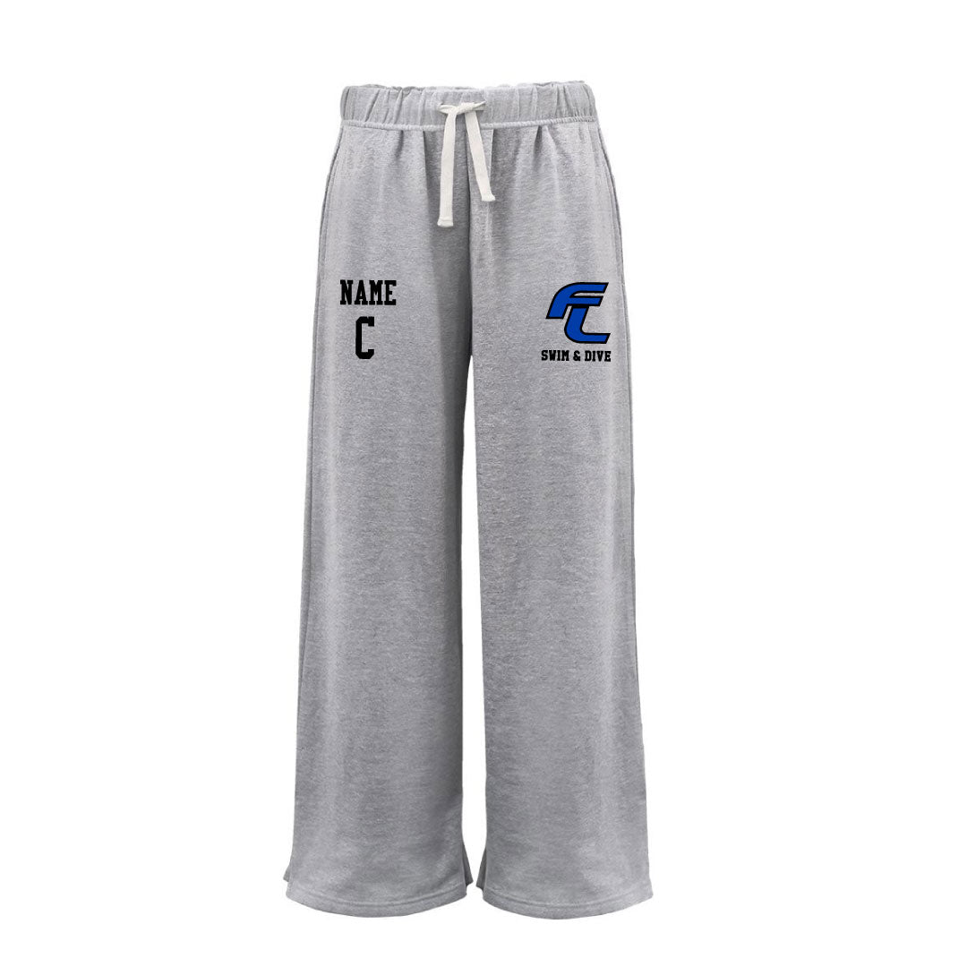 Ludlowe Girls Swim & Dive Wide Leg Sweatpant
