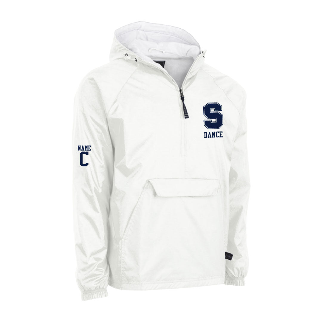 Staples Dance Team Hooded 1/4 Zip Wind Jacket Logowear Staples Dance Team White Adult S