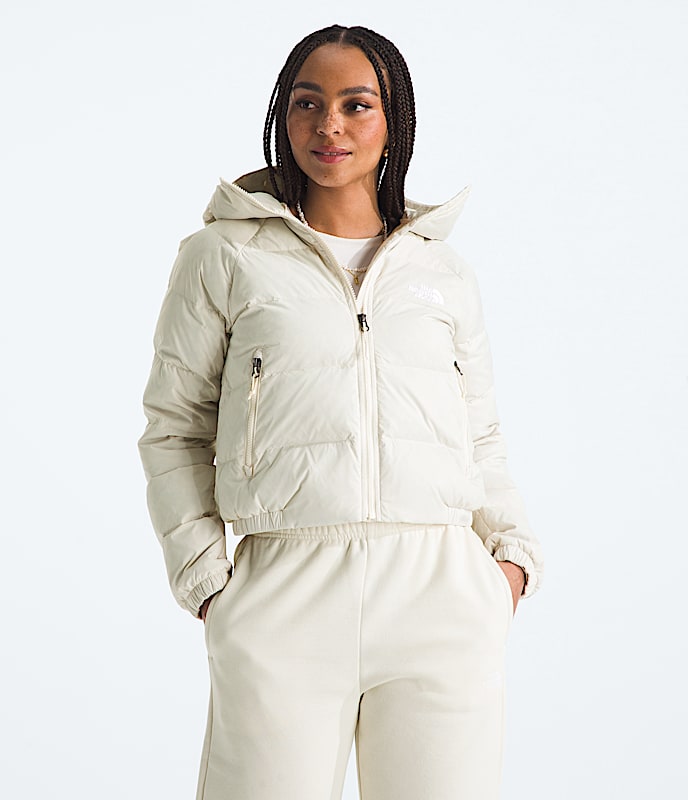 The North Face Womens Hydrenalite™ Down Hoodie Apparel North Face White Dune-QLI XSmall