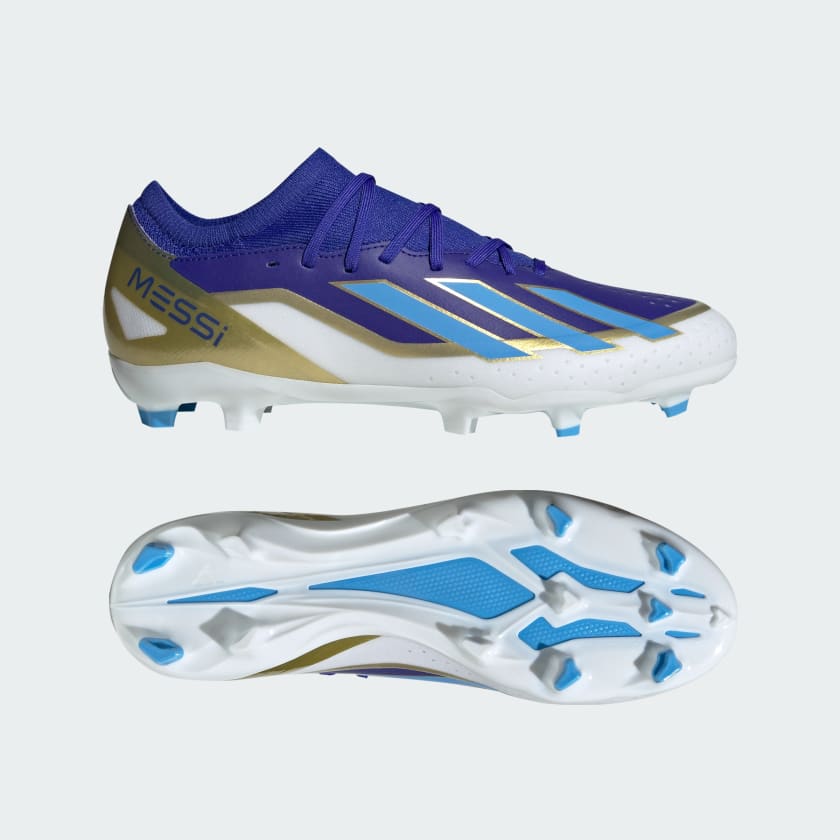 adidas X Crazyfast League FG Soccer Cleats Footwear Adidas Blue/Blue/Footwear White-ID0712 6.5 