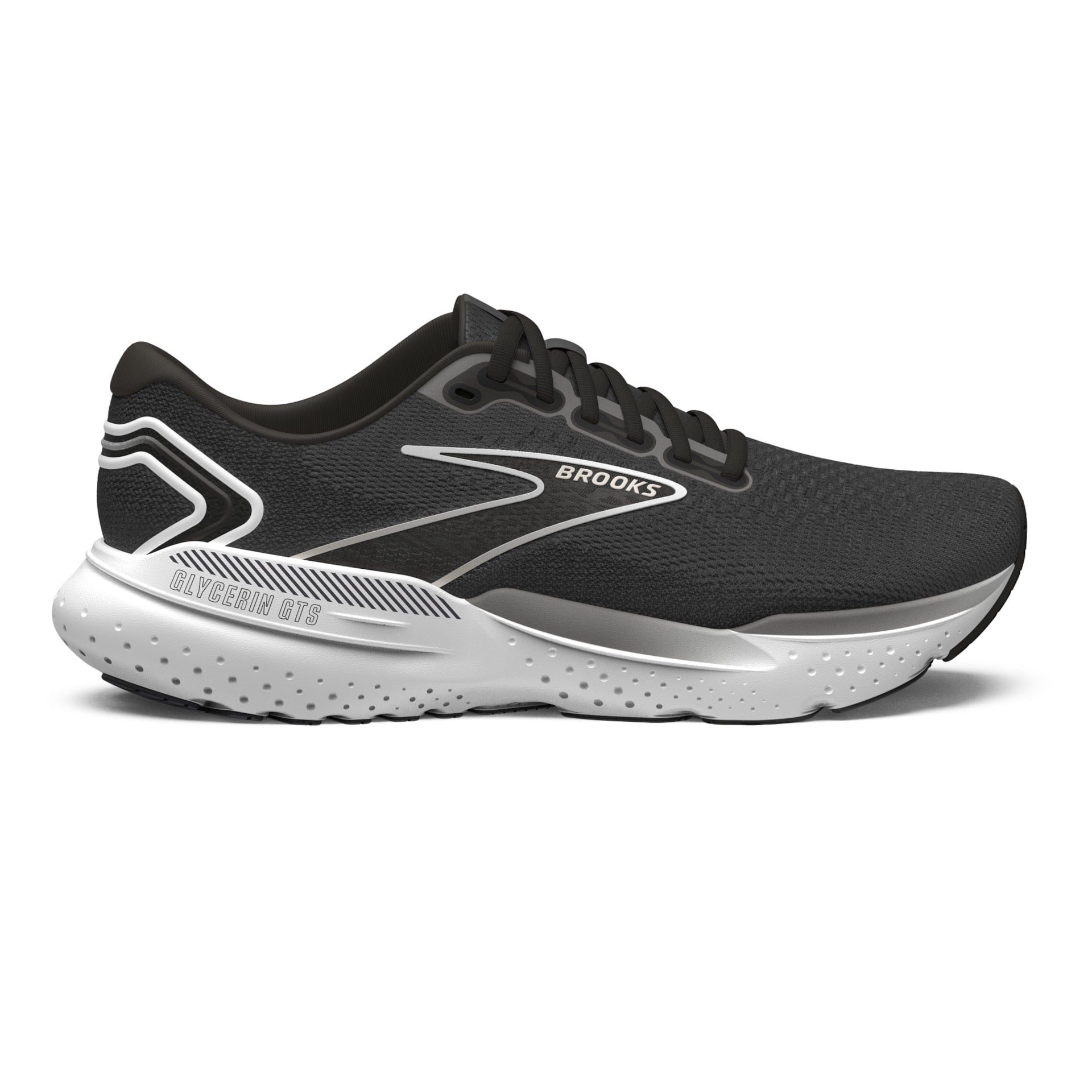 Brooks Men's Glycerin GTS 21 Footwear Brooks Black/Grey/White-090 8.5 Medium-D