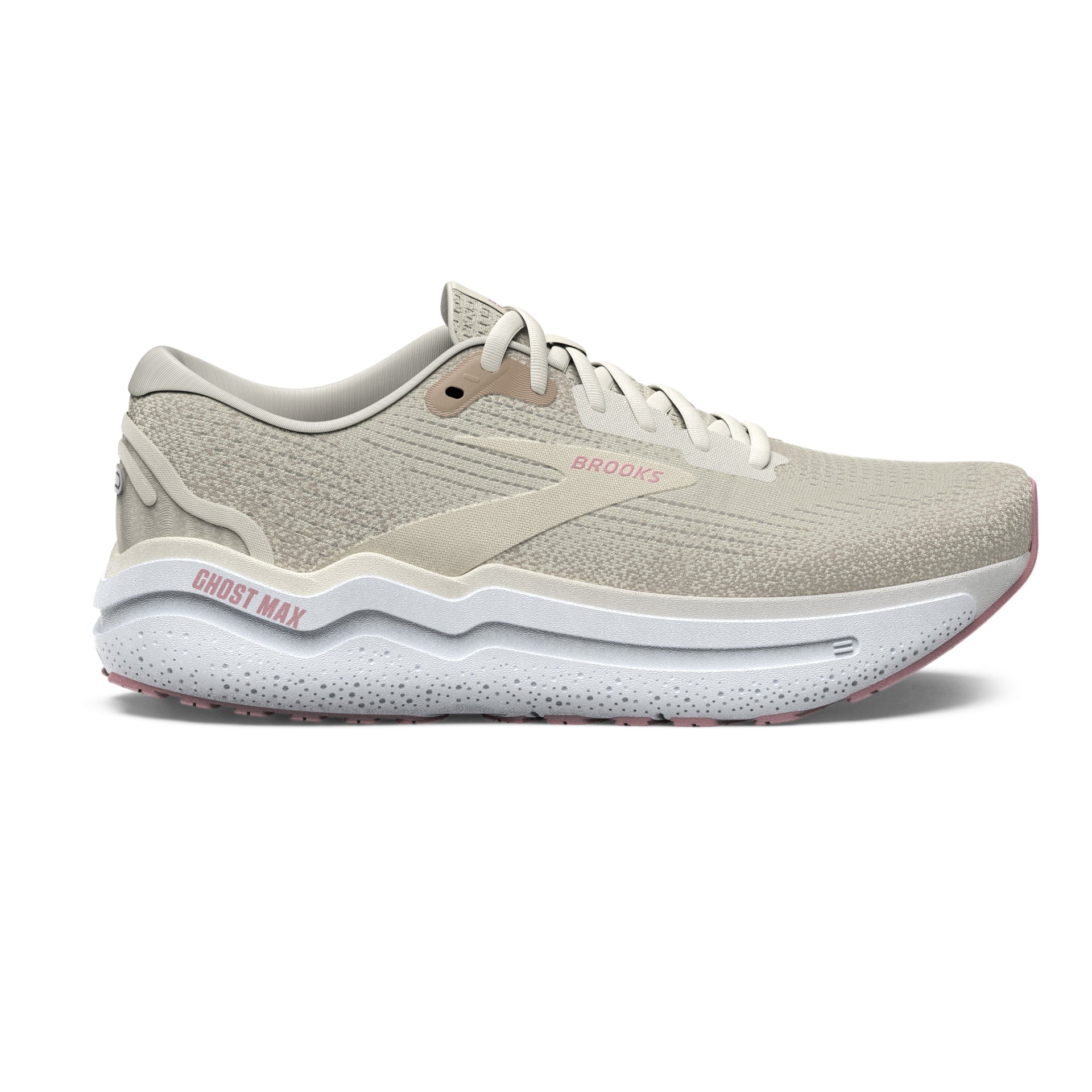 Brooks Women's Ghost Max 2 Footwear Brooks Coconut Milk/Gray/Zephyr-190 6 Medium-B