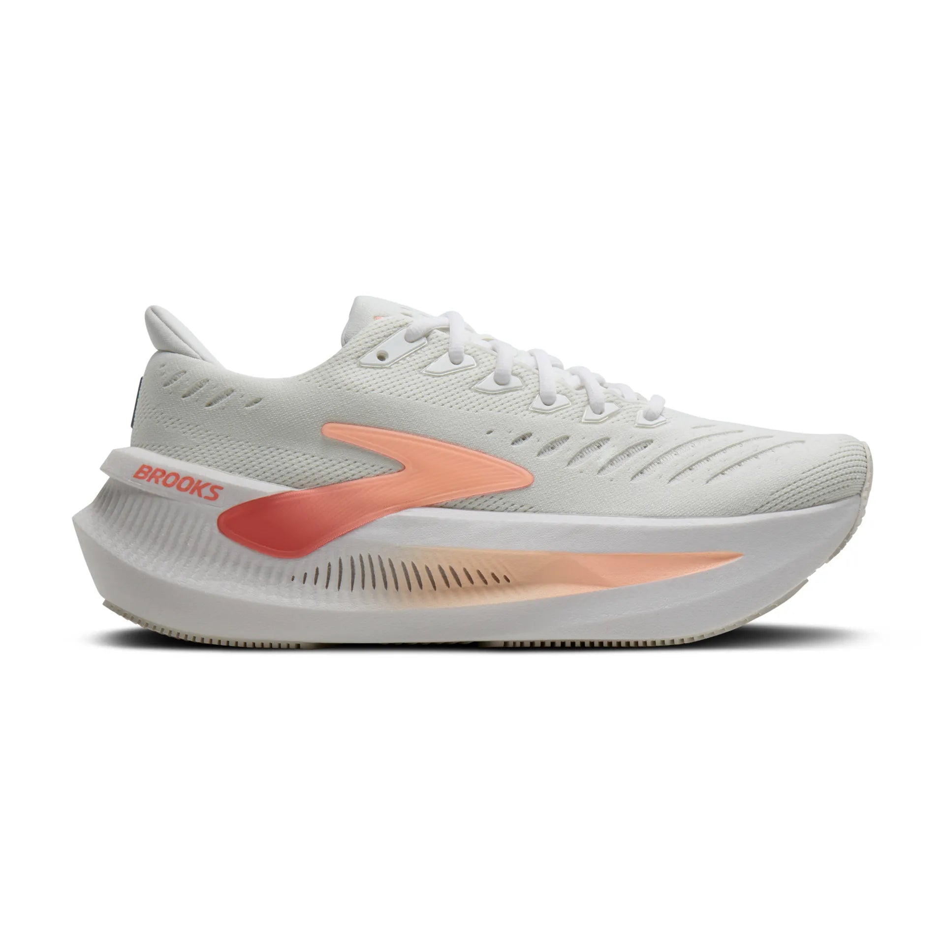 Brooks Women's Glycerin Max 2 Footwear Brooks White/Coral/Peach 11 Medium-B