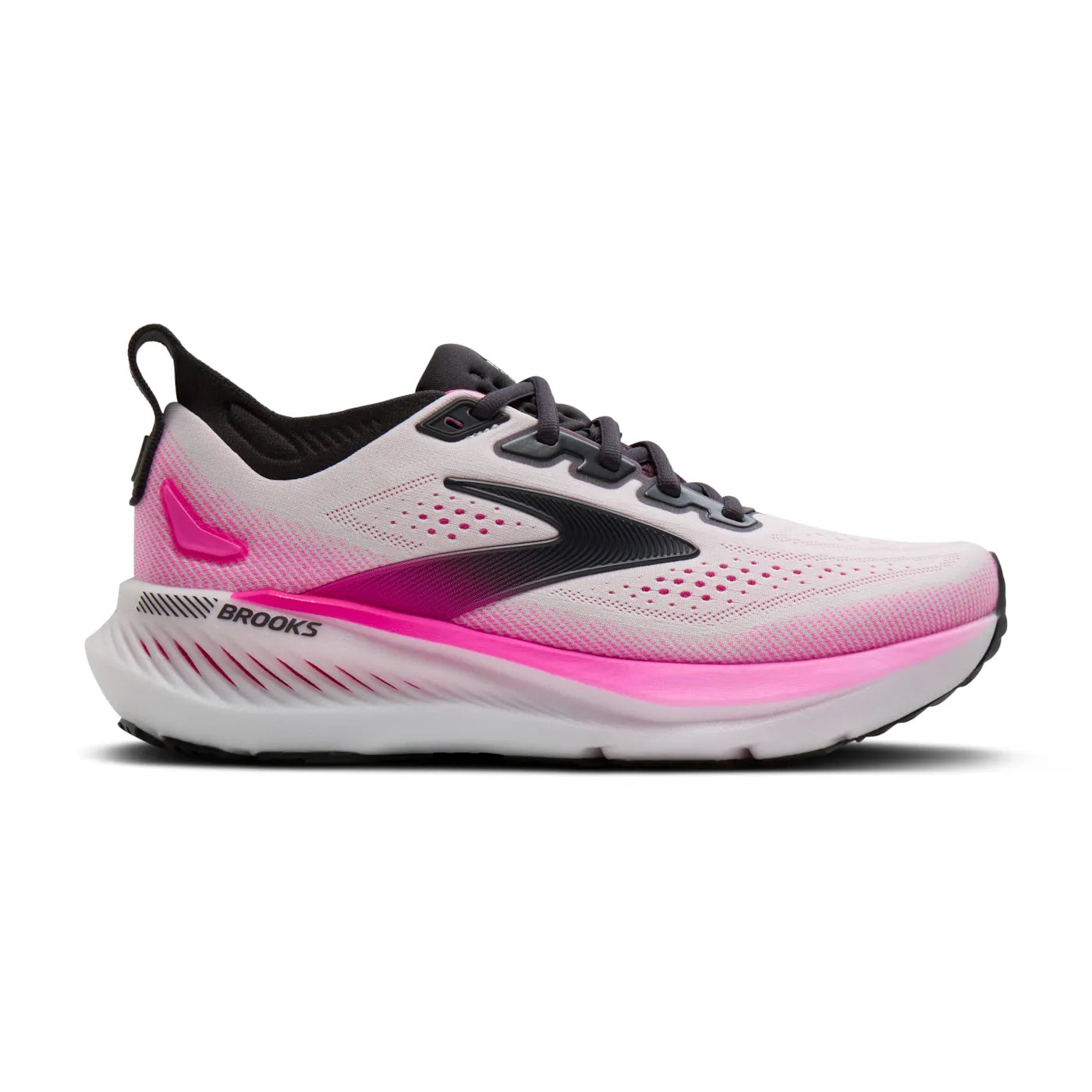 Brooks Women's Glycerin GTS 23 Footwear Brooks White/Phantom/Cyber Pink-111 5.5 Medium-B