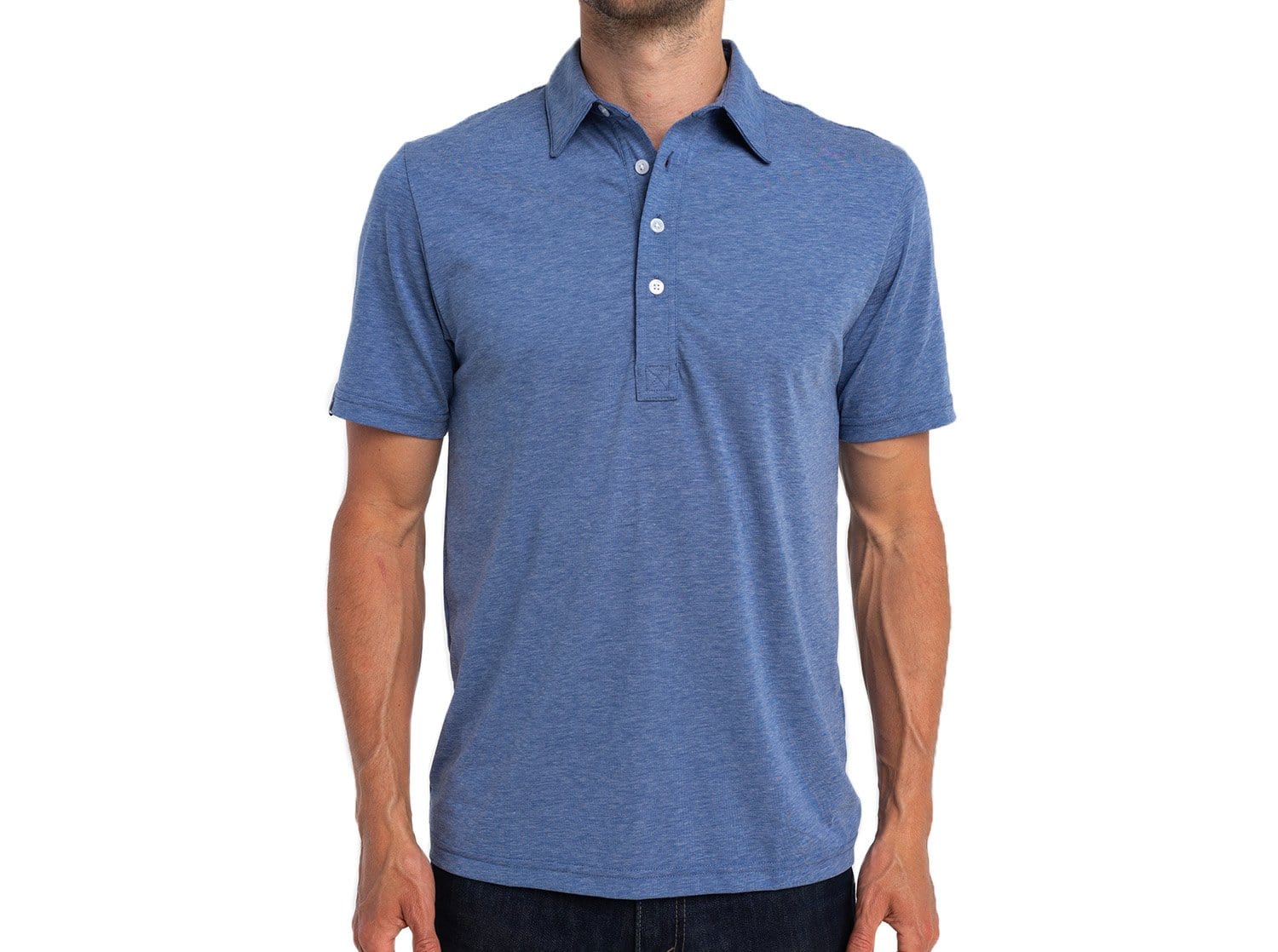Criquet Men's Performance Range Polo Apparel Criquet Blue Jean Small
