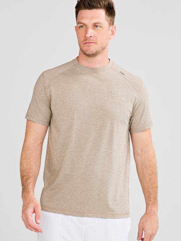 Tasc Mens Carrollton Fitness T Shirt Apparel Tasc Gray Oak Heather-246 Small 