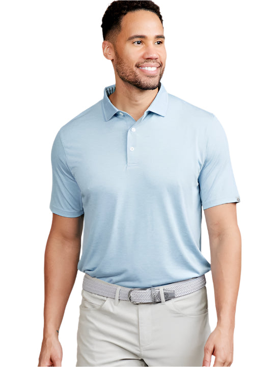 Tasc Mens Cloud Lightweight Polo Apparel Tasc Iceberg Heather Small