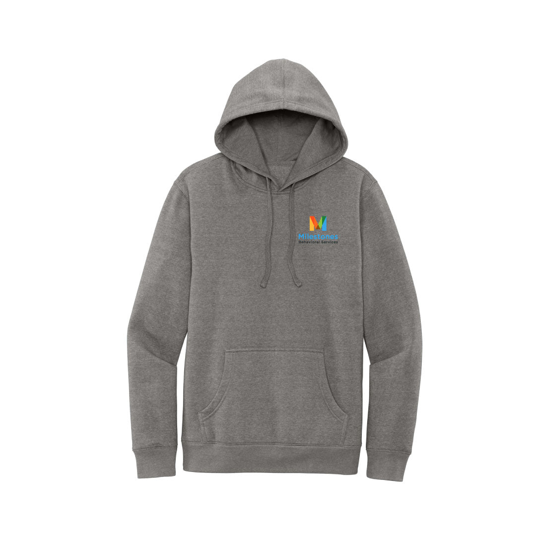 Milestones Hooded Sweatshirt Logowear Milestones Behavioral Services Grey Frost Adult XS