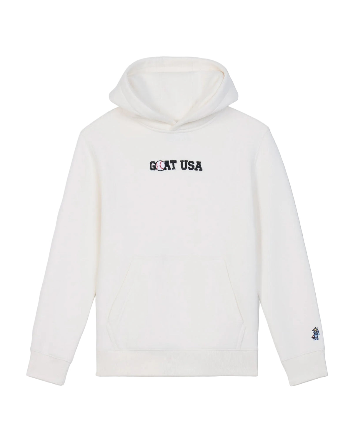 Goat USA Youth Baseball Billboard Hooded Sweatshirt Apparel Goat USA Bone Youth XSmall