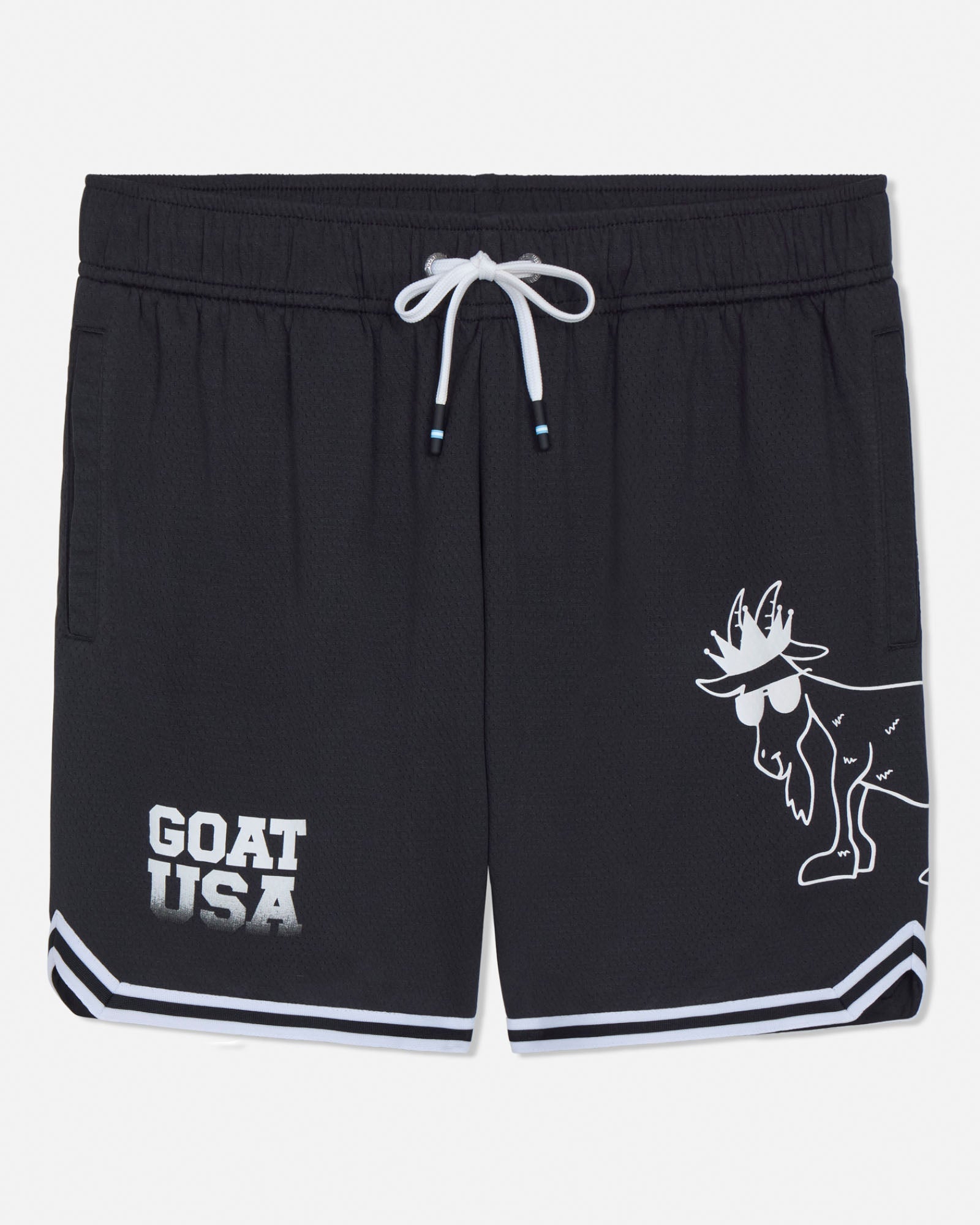 Goat USA Boys' Big Goat Mesh Shorts Apparel Goat USA Black Youth XSmall