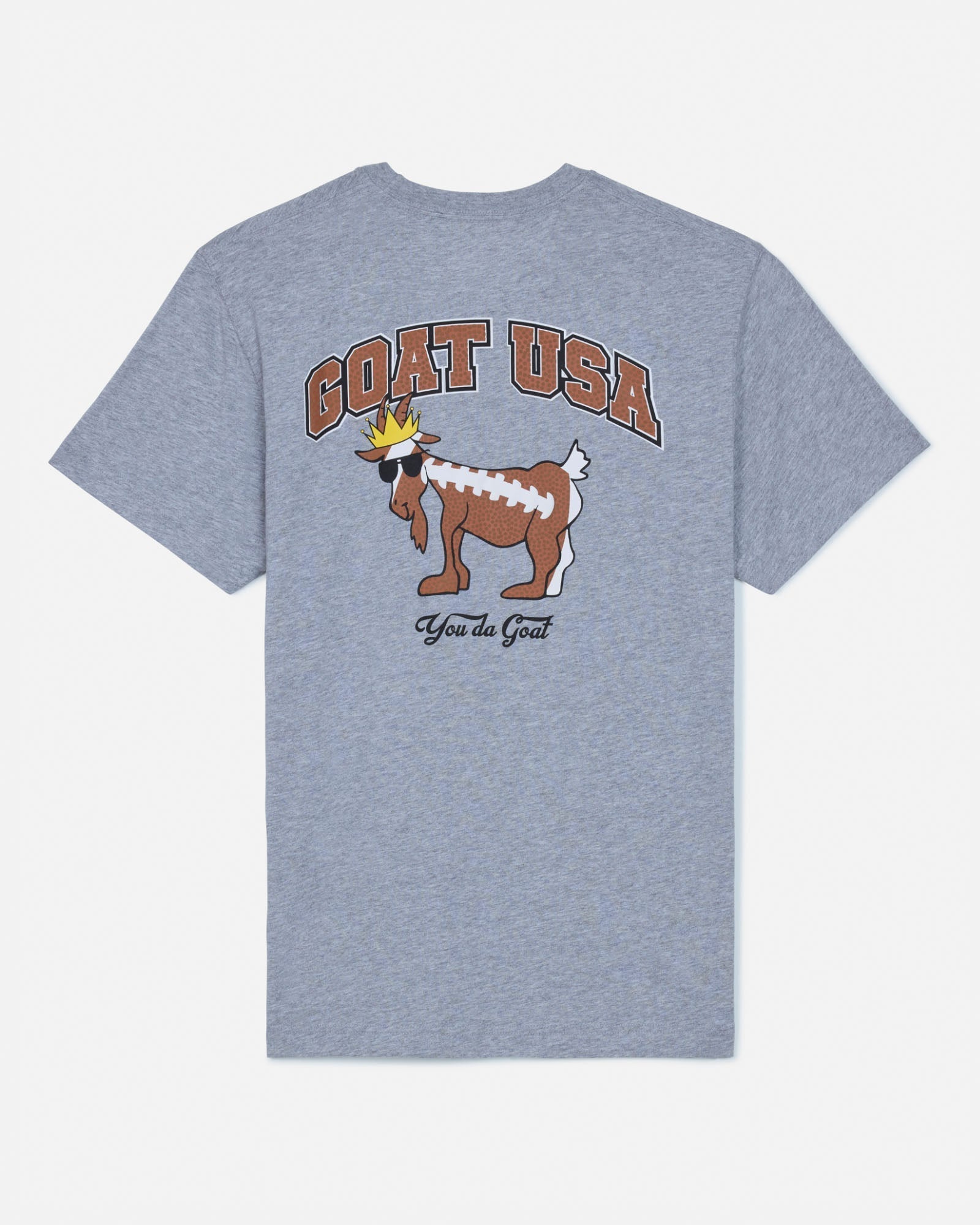 Goat USA Youth Football Sports T-Shirt Apparel Goat USA Gray Youth XSmall