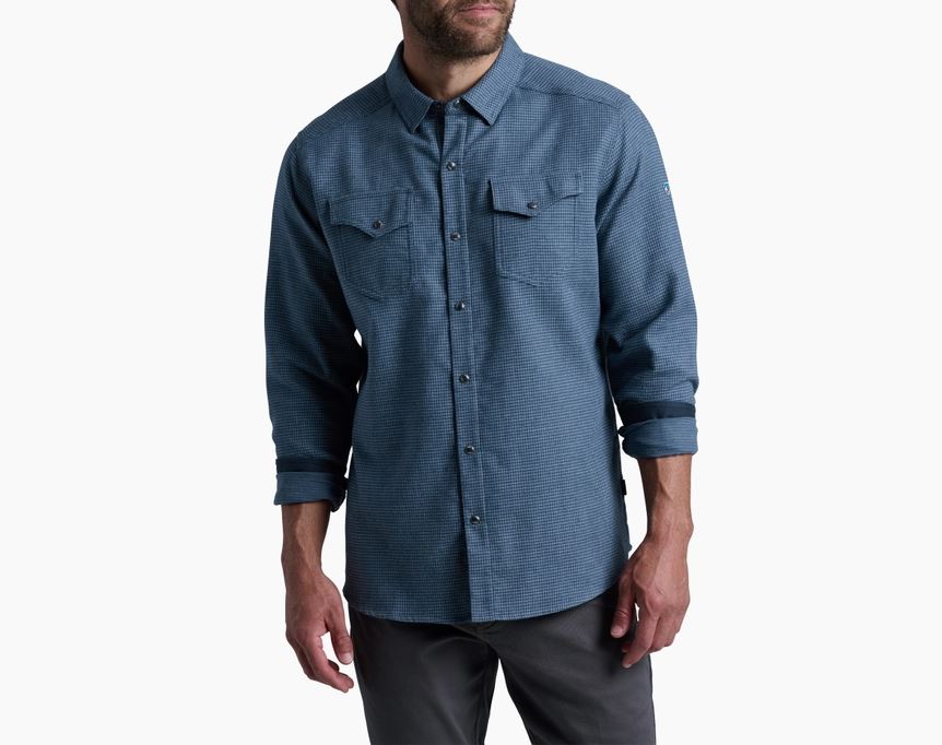 Kuhl Men's Disputr Long Sleeve Apparel Kuhl Steel Blue-SBL Small