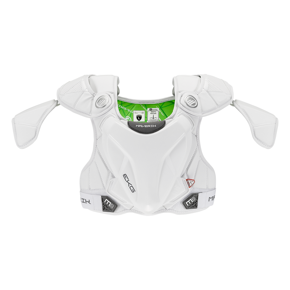Maverik Men's M6 EKG Shoulder Pad 2026 Equipment Cascade/Maverik White Small