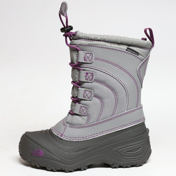 The North Face Youth Alpenglow Iv Boot Footwear North Face ZFH Frost Grey /Violet 10