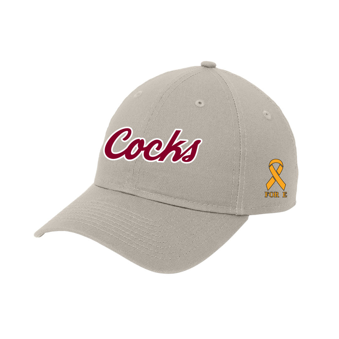 USC Rugby New Era® Adjustable Unstructured Cap Logowear University of So. Carolina Rugby Red w White Outine Stone Hat