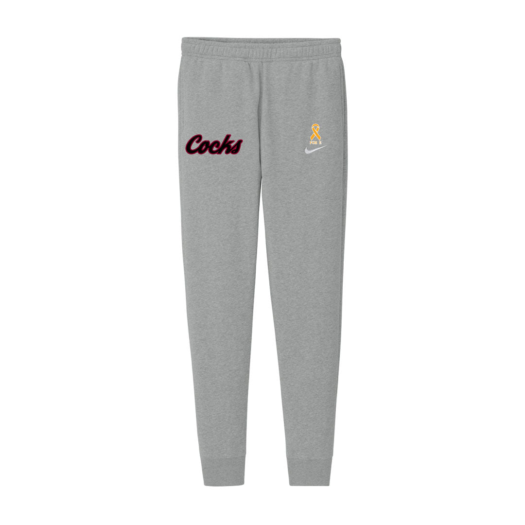 USC Rugby Nike Club Fleece Jogger Logowear University of So. Carolina Rugby Black w Red Outline Mens S