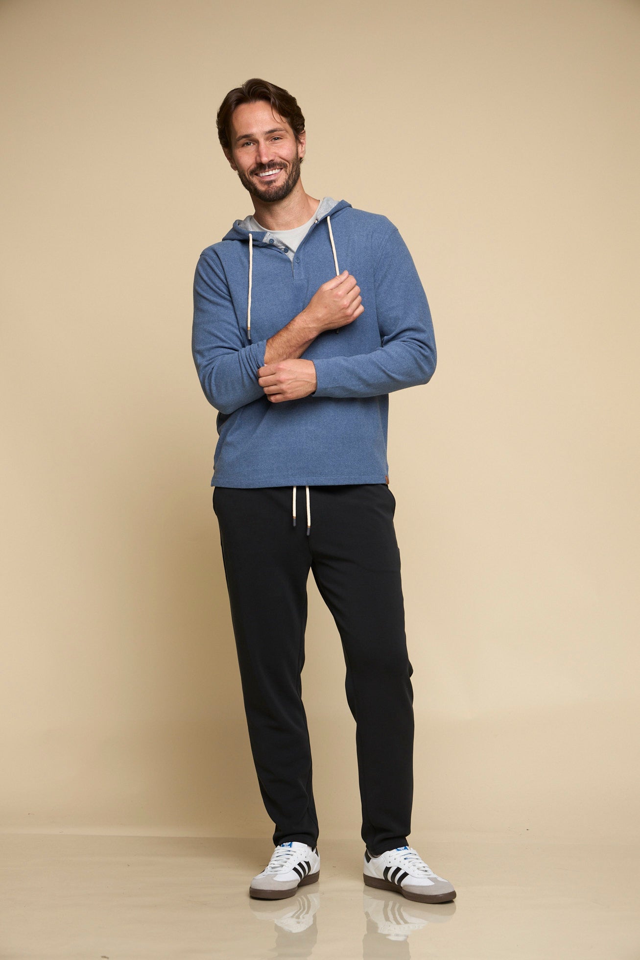Fundamental Coast Men's Northend Henley Hoodie Apparel Fundamental Coast Sailor Small