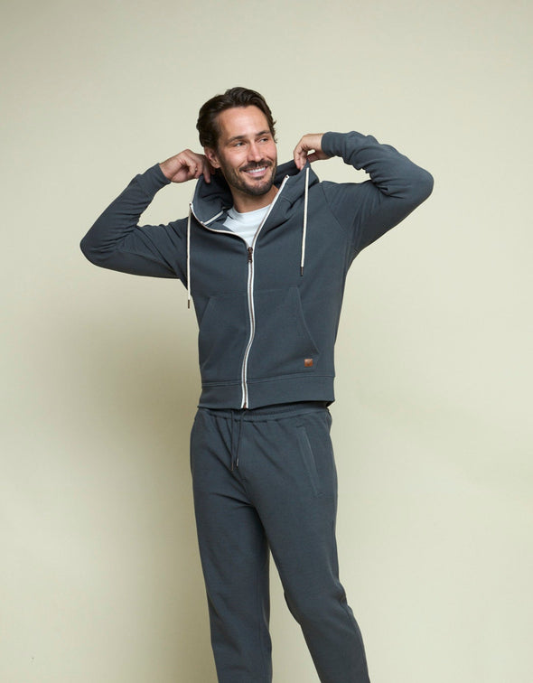 Fundamental Coast Men's Maverick Full Zip Hoodie Apparel Fundamental Coast Smoke Small