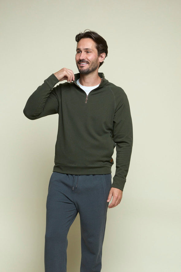 Fundamental Coast Men's Maverick Quarter Zip Apparel Fundamental Coast Fatigue Small