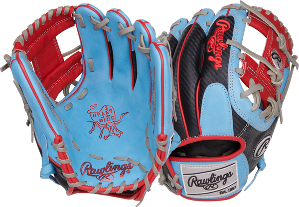 Rawlings Heart of the Hide 11.5" Baseball Glove Equipment Rawlings/Easton Columbia Blue Right Hand Throw 