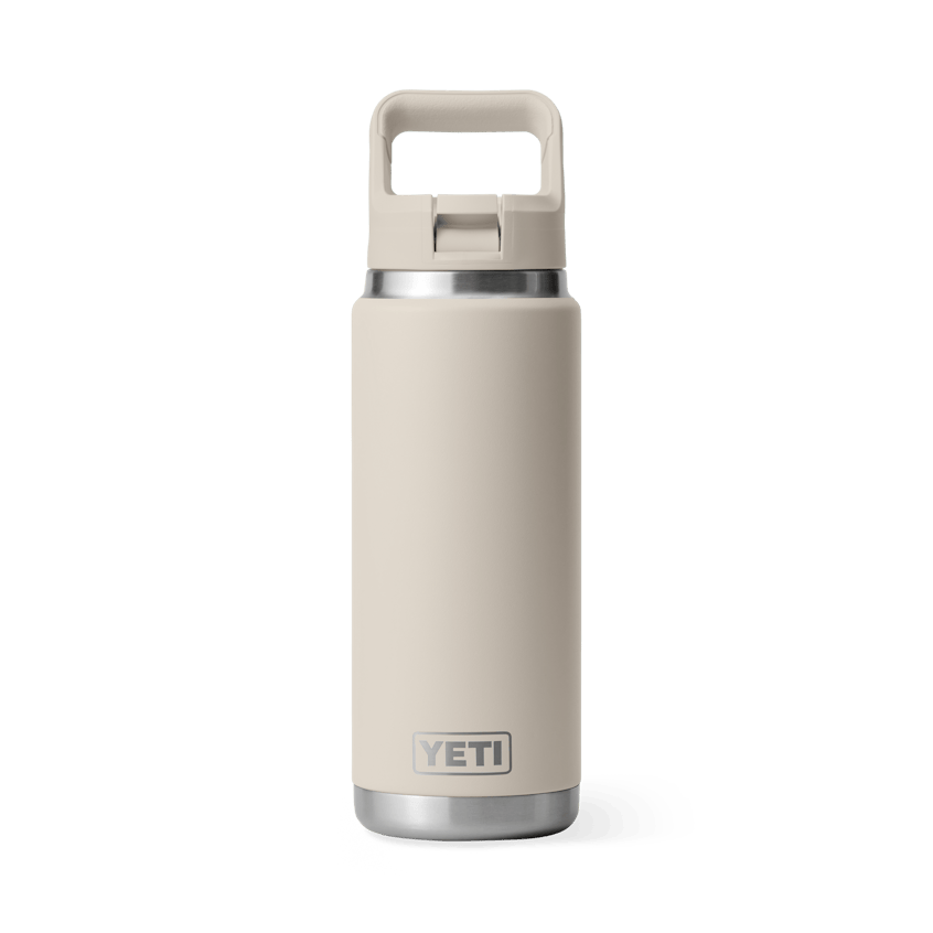 Yeti 26 oz Rambler Bottle w/Straw Cap Accessories Yeti Cape Taupe