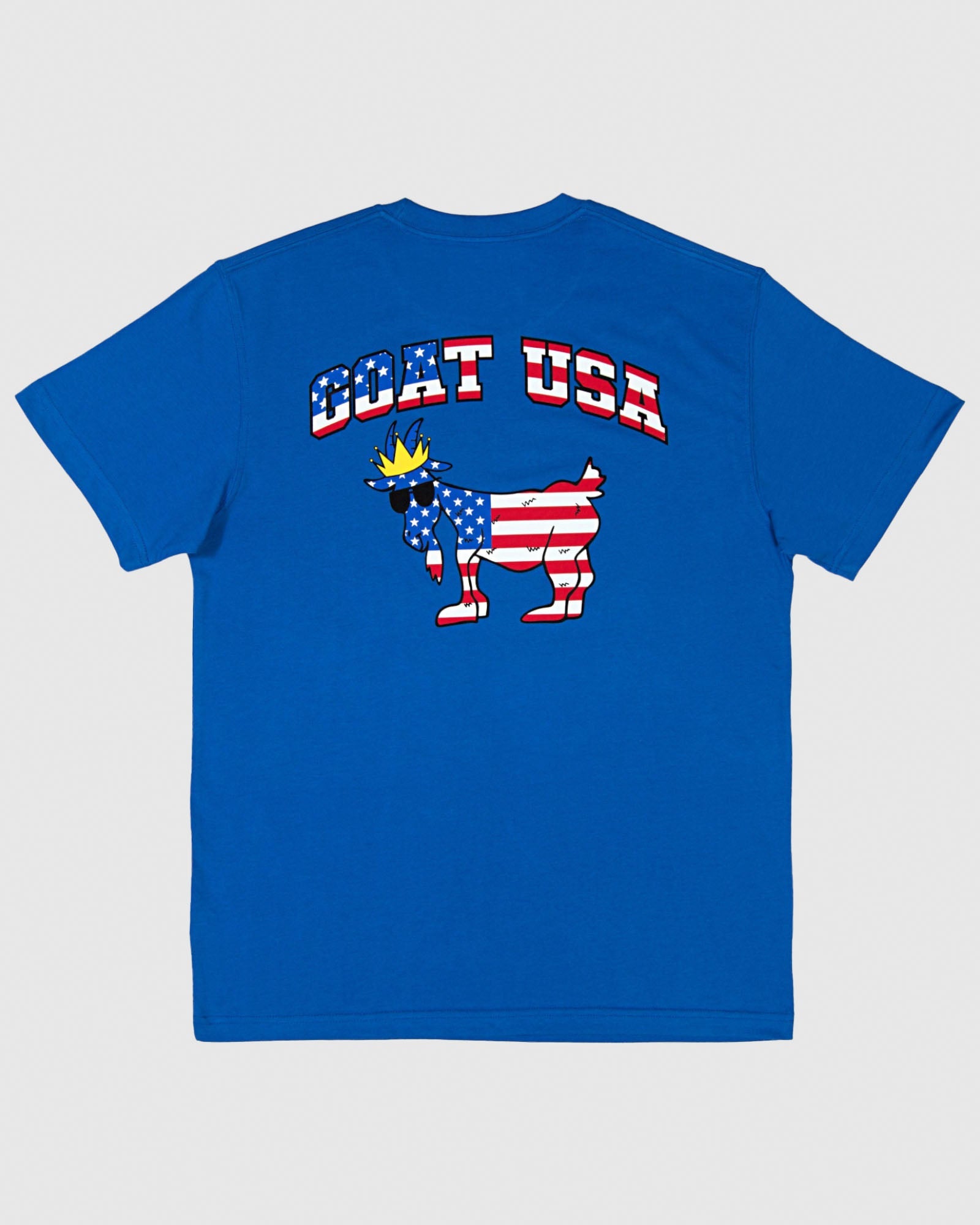 Goat Usa Youth Big Freedom T Shirt Apparel Goat USA Royal Youth Small 