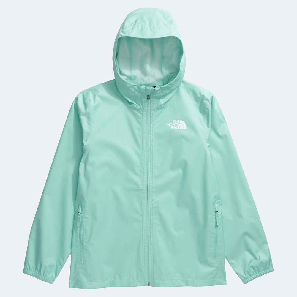 The North Face Youth Zipline Rain Jacket Apparel North Face Bright Foam-6EI XSmall