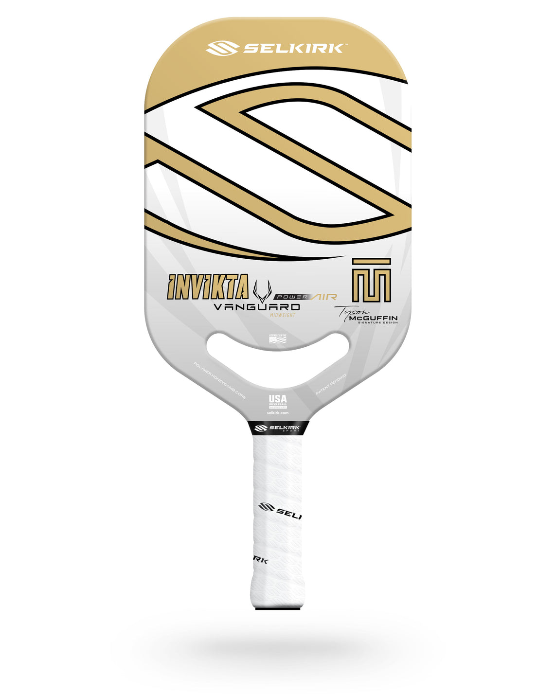 Selkirk Vanguard Power Air Invikta Equipment Selkirk Tyson Signature (White/Gold)  