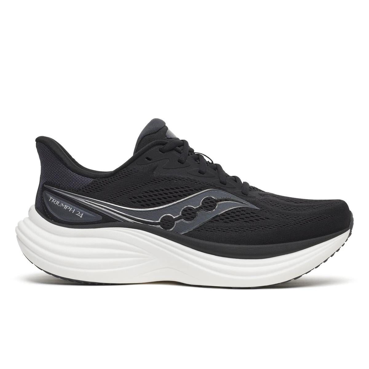 Saucony Women's Triumph 24 Footwear Saucony Black/Silver-1016 6 Medium