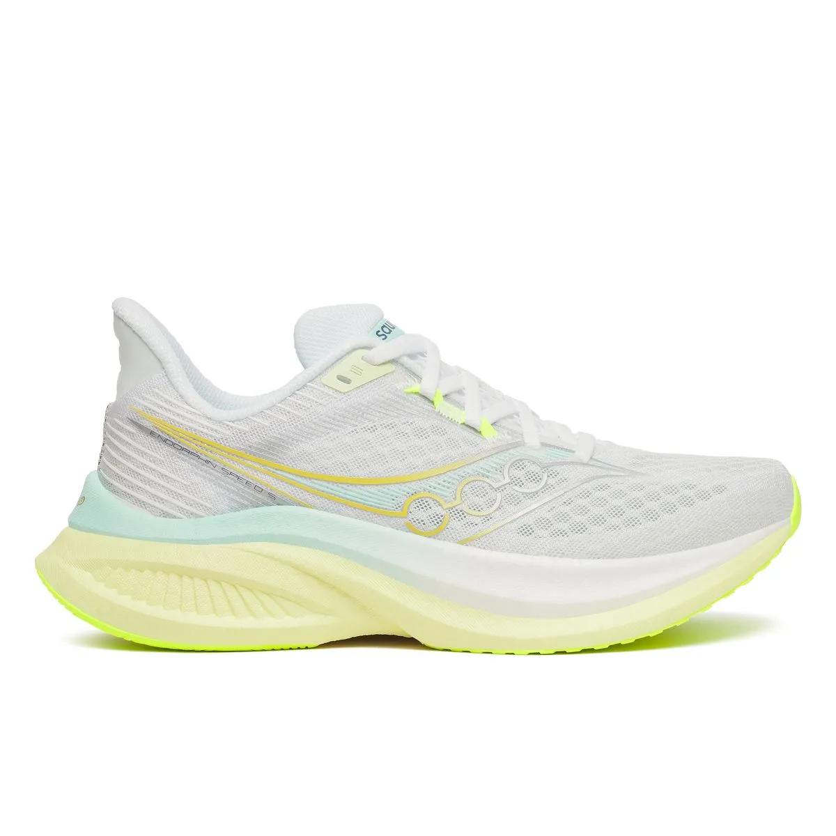 Saucony Women's Endorphin Speed 5 Footwear Saucony White/Tender-144 6