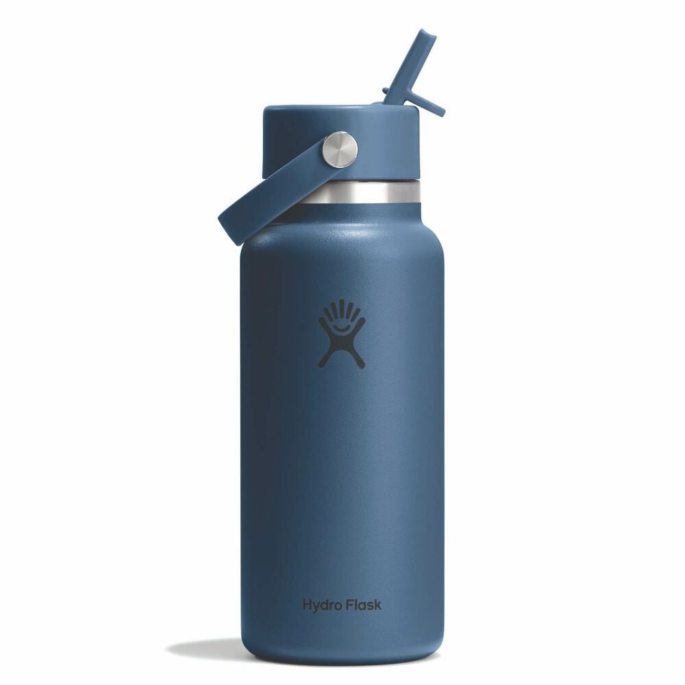 Hydro Flask 32 oz Wide Mouth with Flex Straw Cap Accessories Hydro Flask Harbor Blue