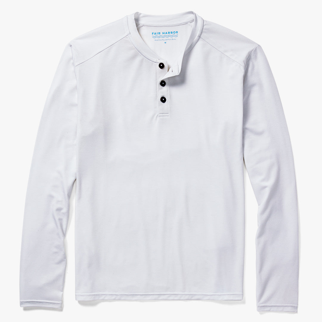 Fair Harbor Mens Seabreeze Henley Apparel Fair Harbor White Small 