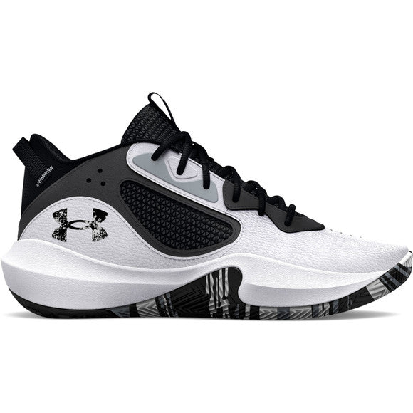 Under Armour Boys' Lockdown 6 (GS) Footwear Under Armour White/Black-101 3.5 