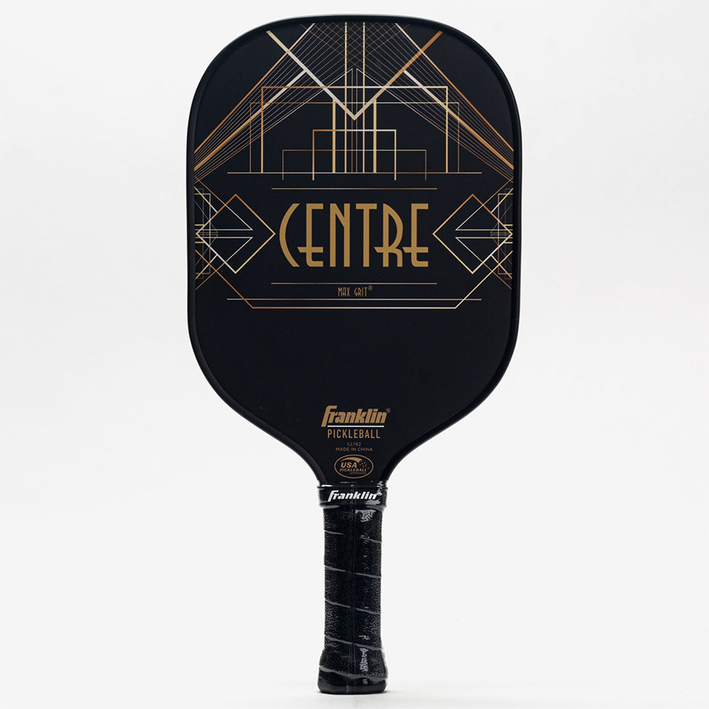 Franklin Aspen Kern Centre Carbon Fiber Pickleball Paddle Equipment FRANKLIN SPORTS INC. Black/Gold  