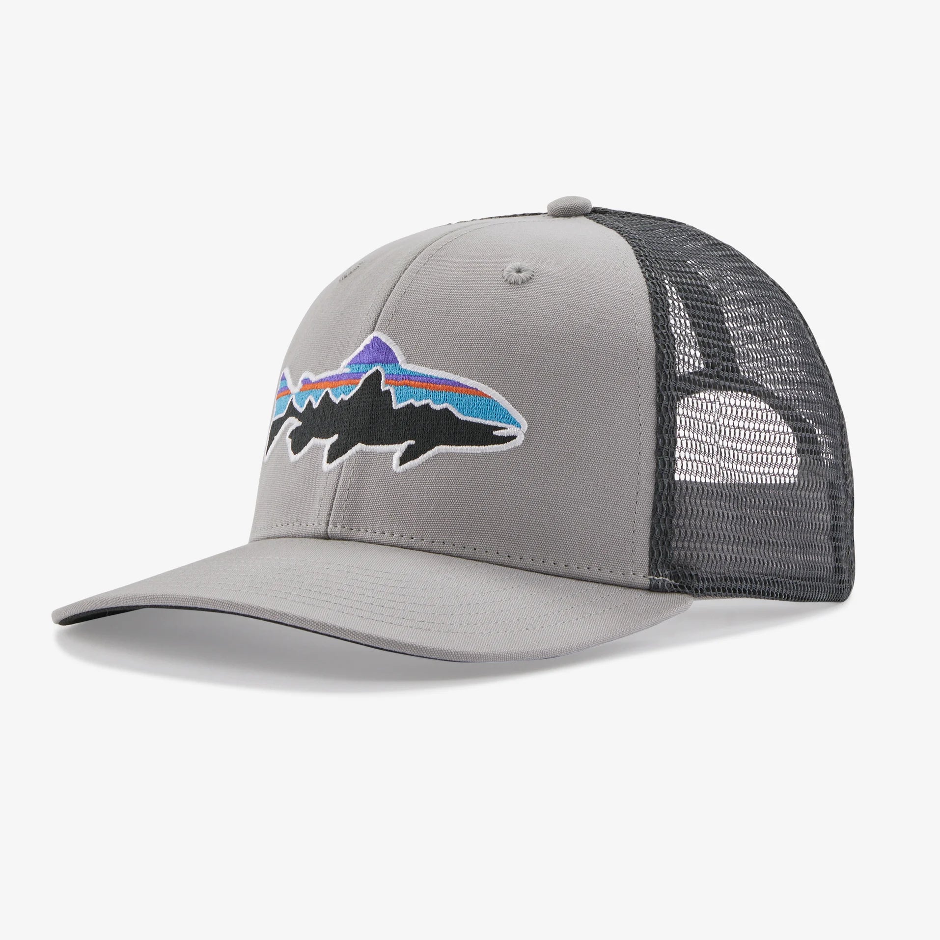 Patagonia Fitz Roy  Trout Trucker Hat Accessories Patagonia Salt Grey-SGRY  