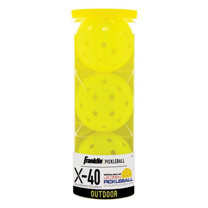Franklin Pickleball X-40 Outdoor 3-Pack Equipment FRANKLIN SPORTS INC. Optic  