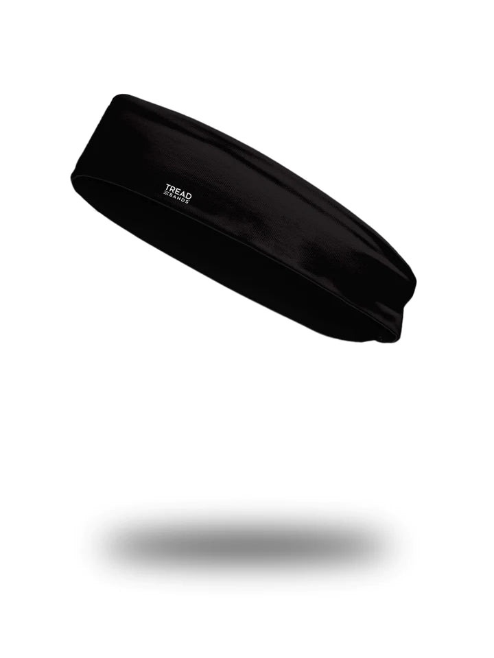 Treadbands All Season Contoured Headband Accessories Treadbands Black  
