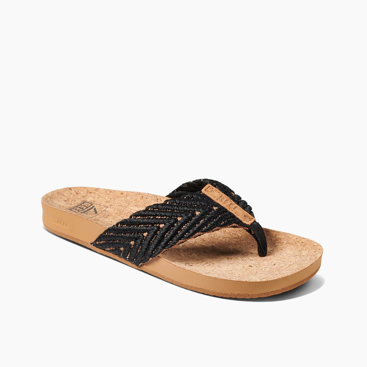 Reef Womens Cushion Strand Footwear Reef 6 Black/Natural 