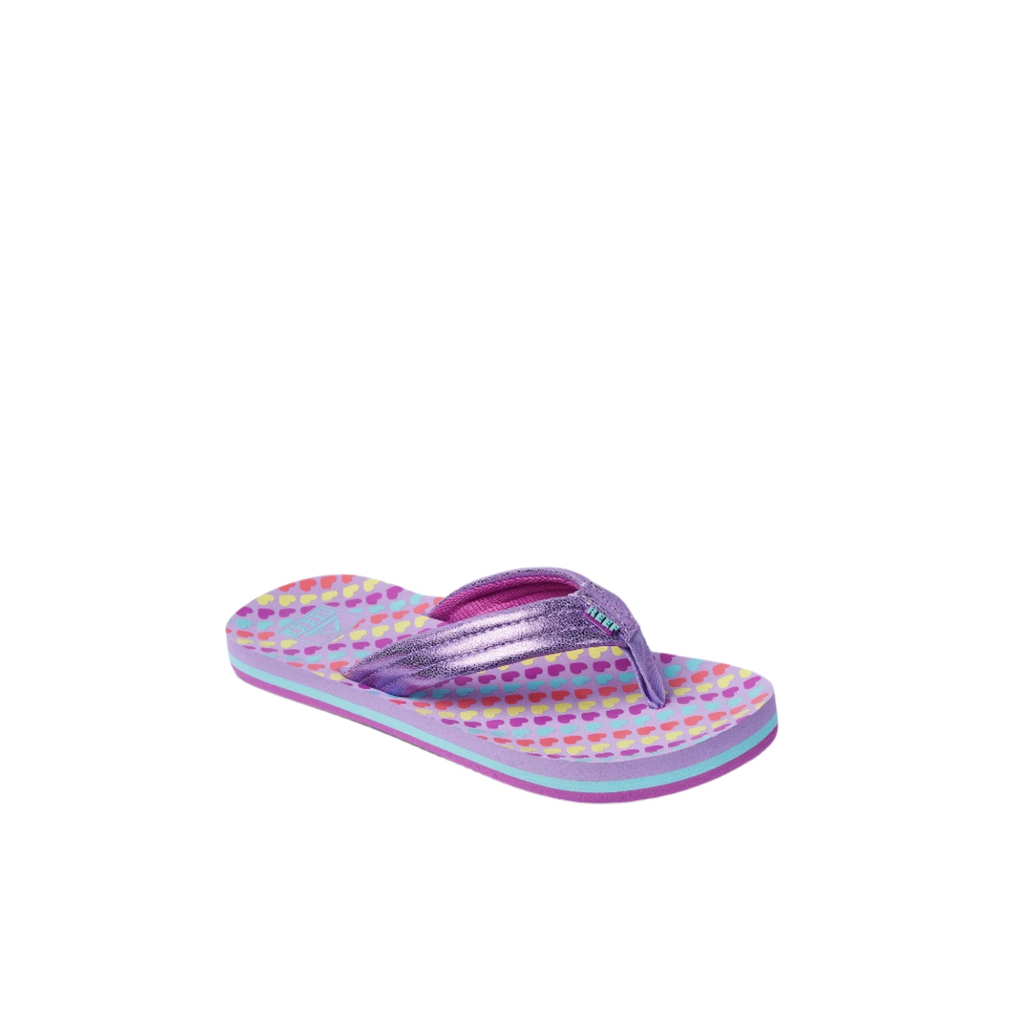 Reef Girls' Ahi Footwear Reef Lavender Hearts 13
