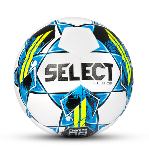 Select Club DB v22 Soccer Ball Equipment SELECT SPORT AMERICA White/Blue/Yellow 4 
