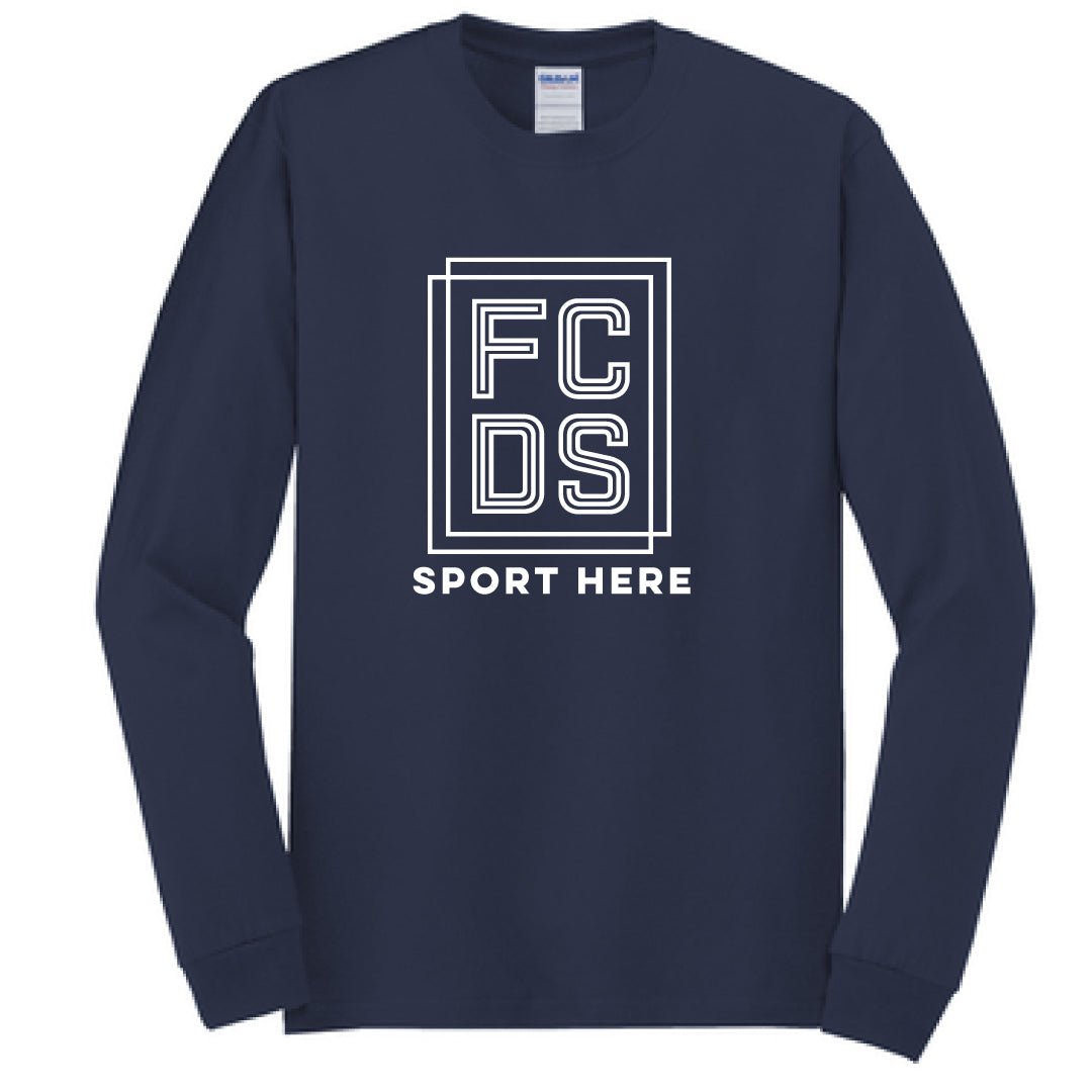 FCDS Cotton Long Sleeve Logowear FCDS Navy Youth S 