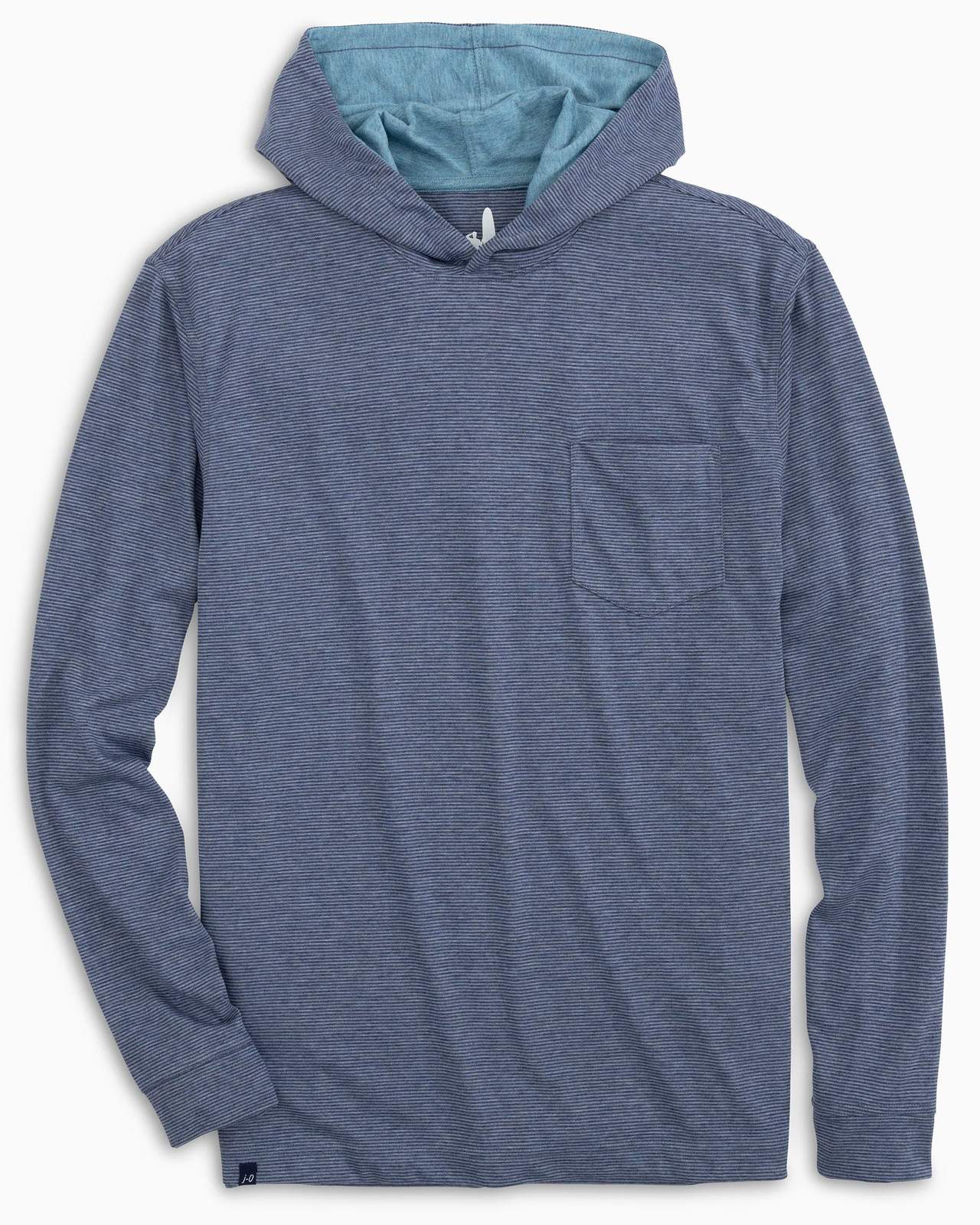 Johnnie O Mens Gunnar Striped Long Sleeve Hooded T Shirt Apparel Johnnie-O Twilight Small 
