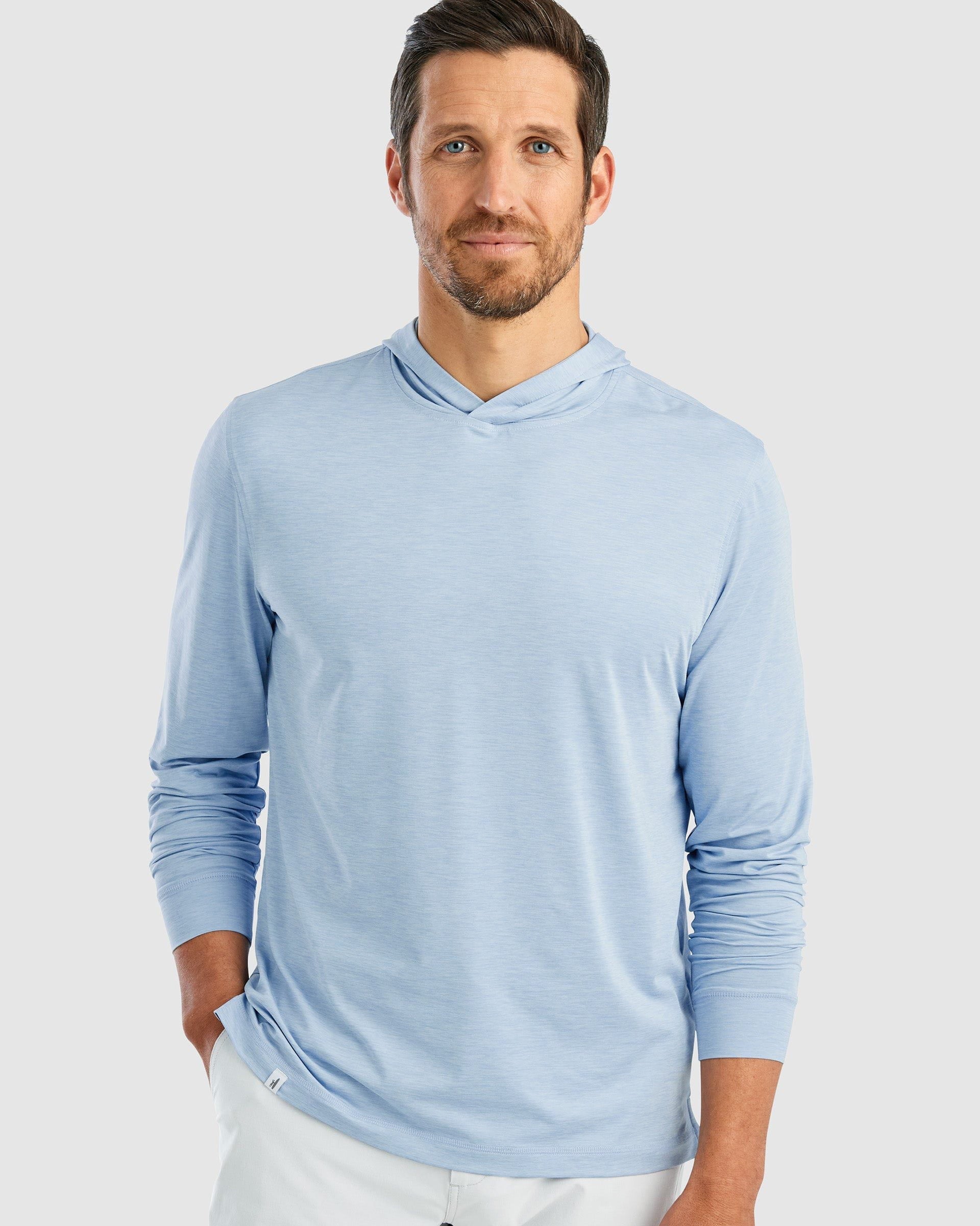 Johnnie-O Men's Talon PREP-FORMANCE T-Shirt Hoodie Apparel Johnnie-O Gulf Blue Small 