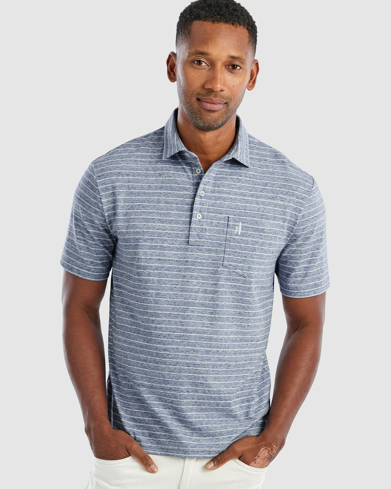 Johnnie O Mens Neese Polo Apparel Johnnie-O Indigo Small 