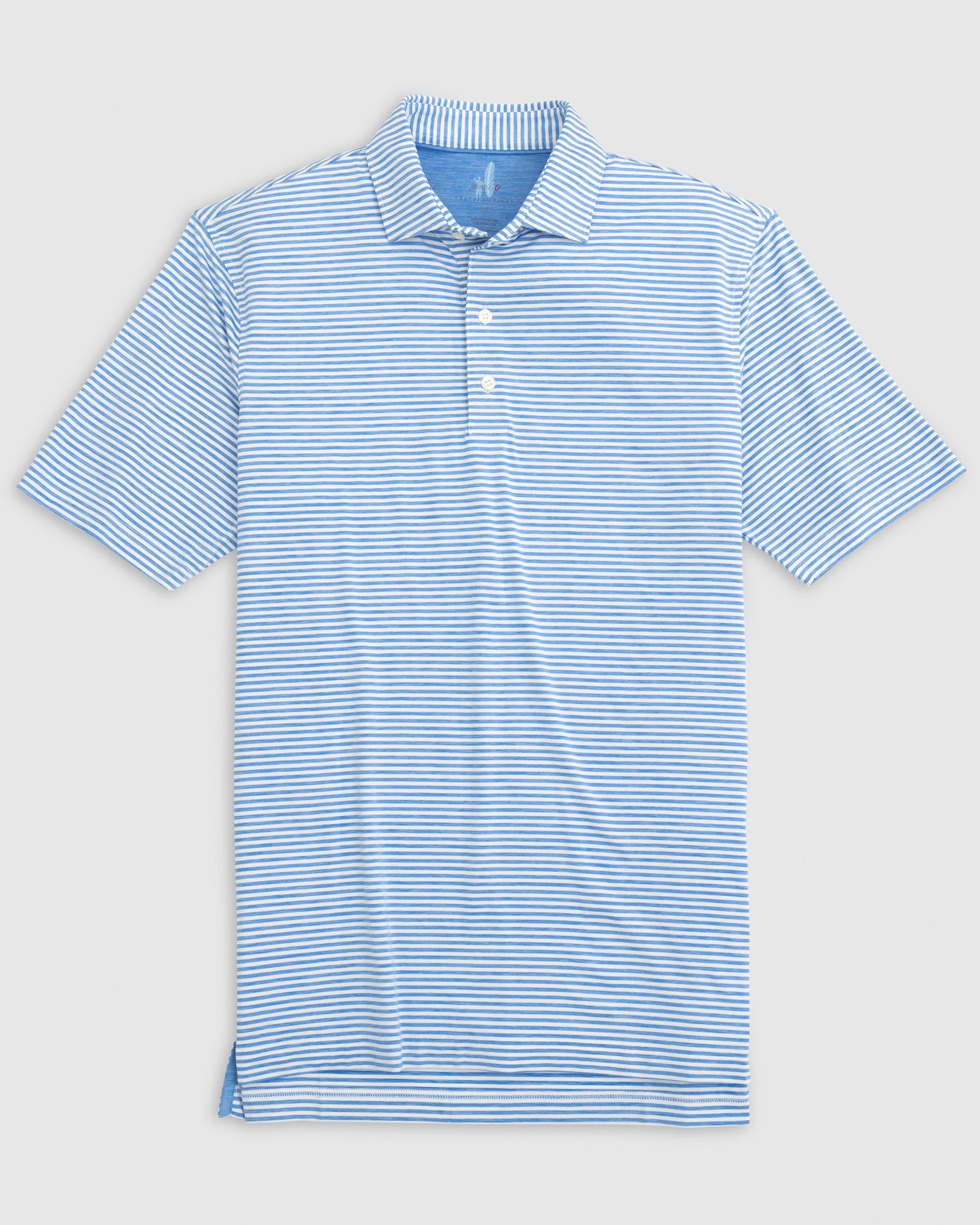 Seymour Featherweight Striped Polo Apparel Johnnie-O Biscayne Small 
