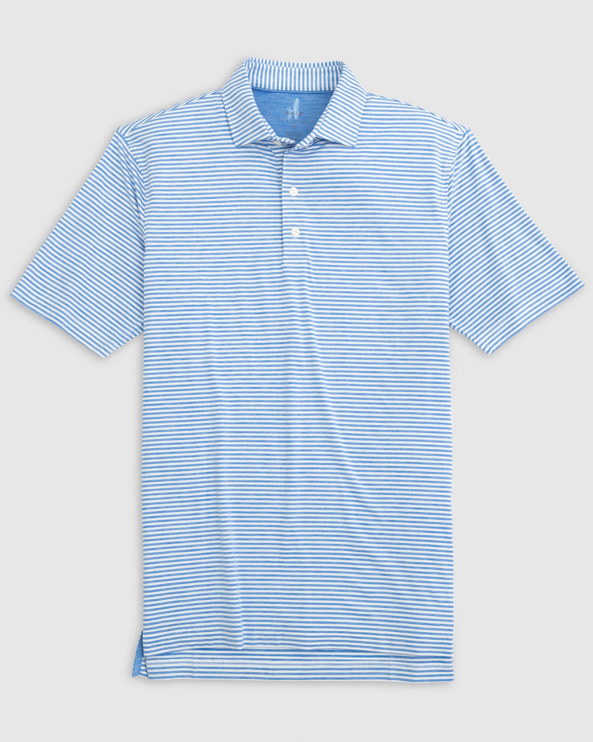 Johnnie-O Men's Seymour Featherweight Striped Polo Apparel Johnnie-O Biscayne Small 