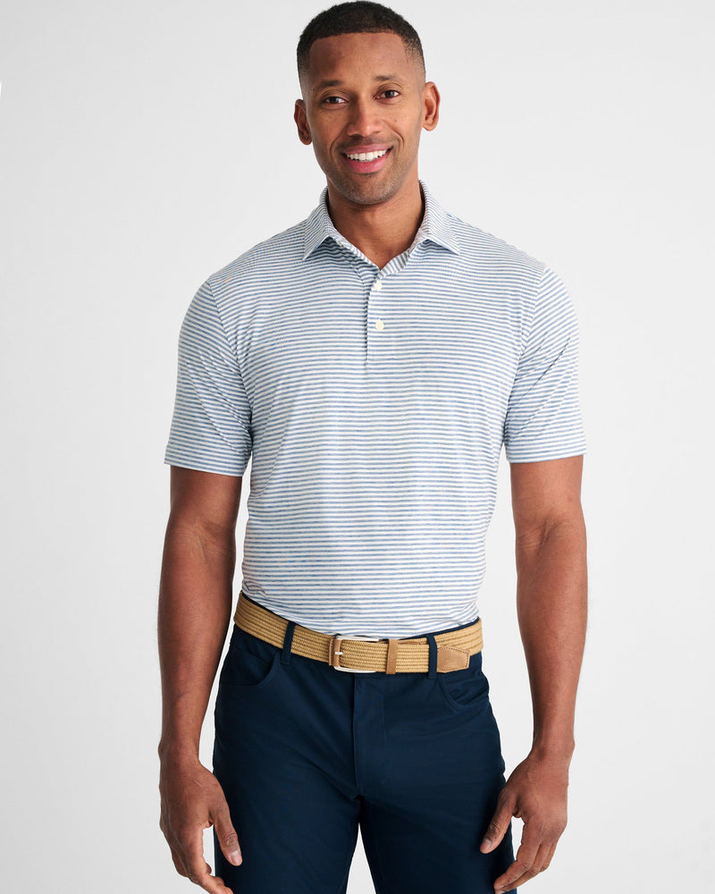 Johnnie-O Men's Seymour Featherweight Striped Polo Apparel Johnnie-O   